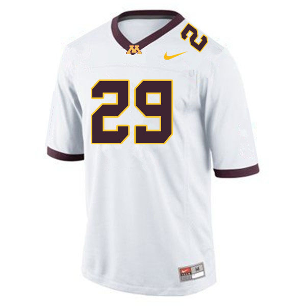 Men #29 Josh Aune Minnesota Golden Gophers College Football Jerseys Sale-White - Click Image to Close